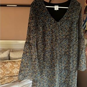 Cabi floral bell sleeve V-Neck Dress